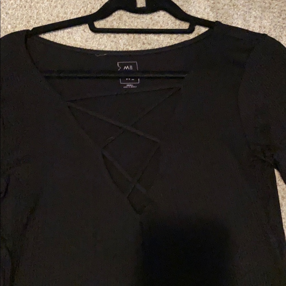 Long sleeve crop top